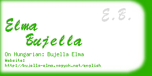 elma bujella business card